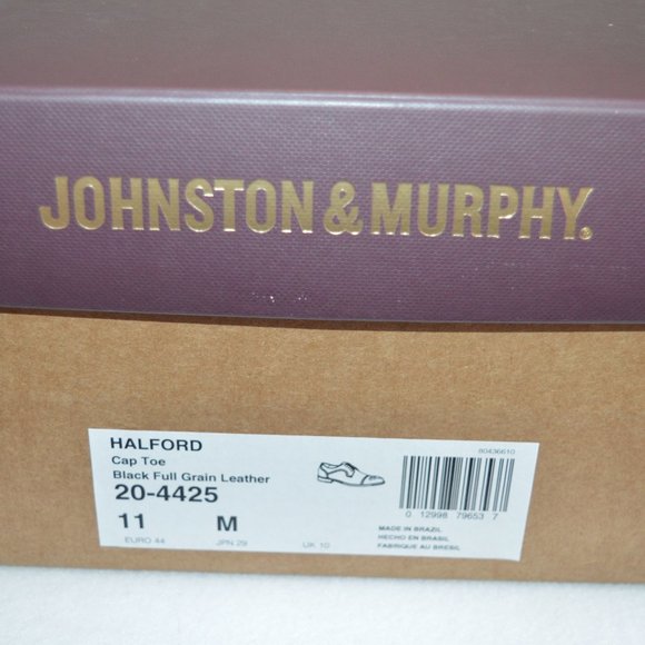 Johnston & Murphy Halford Cap-Toe Oxfrods Shoe 11 - Picture 8 of 8